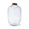 Decorative Clear Tall Terrarium Vase Recycled Glass, 11.4 Diameter x 18.5 H inch